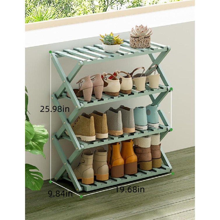 Rebrilliant 12 Pair Shoe Rack