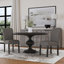 Chaise d'appoint en tissu noir Nashla