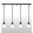 4 - Light Brown/White Kitchen Island Pendant