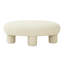 Discus Cream Ottoman