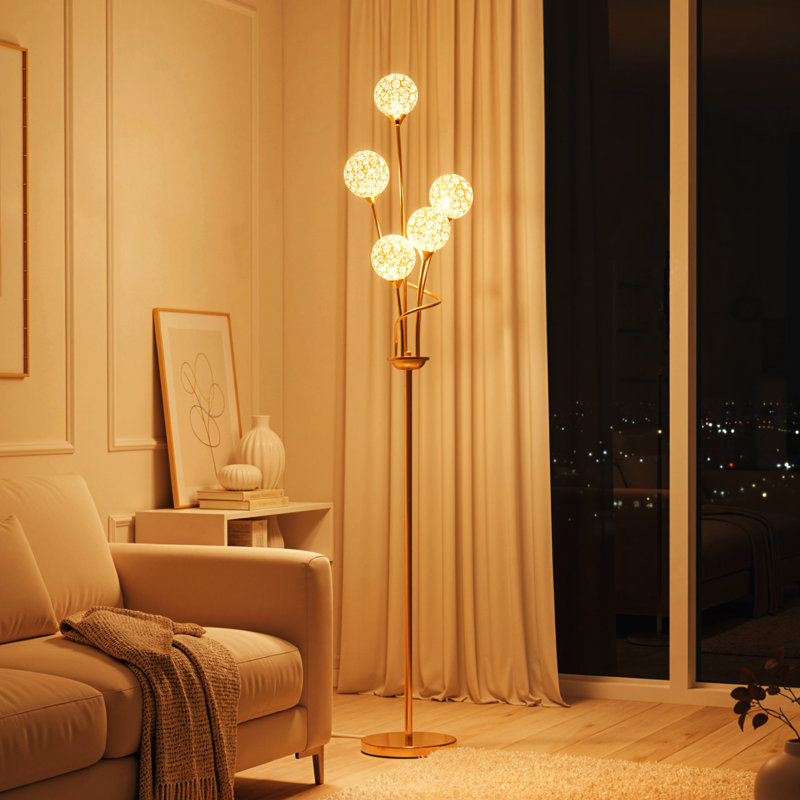 Congerville 156cm Tree Floor Lamp, Gold