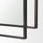 Miyashiro Rectangular Dual Metal Frame Gunmetal Mirror