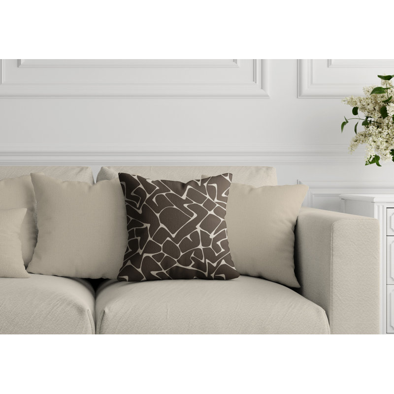 Housse de coussin d'extérieur Huxley, L 15 po x H 15 po, Chocolat