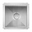 24" x 24" Stainless Steel Floor Trough Drain, 14-Gauge with Subway-Style Grating & Removable Drain Basket, NSF Listed (KM-FTG-2424)