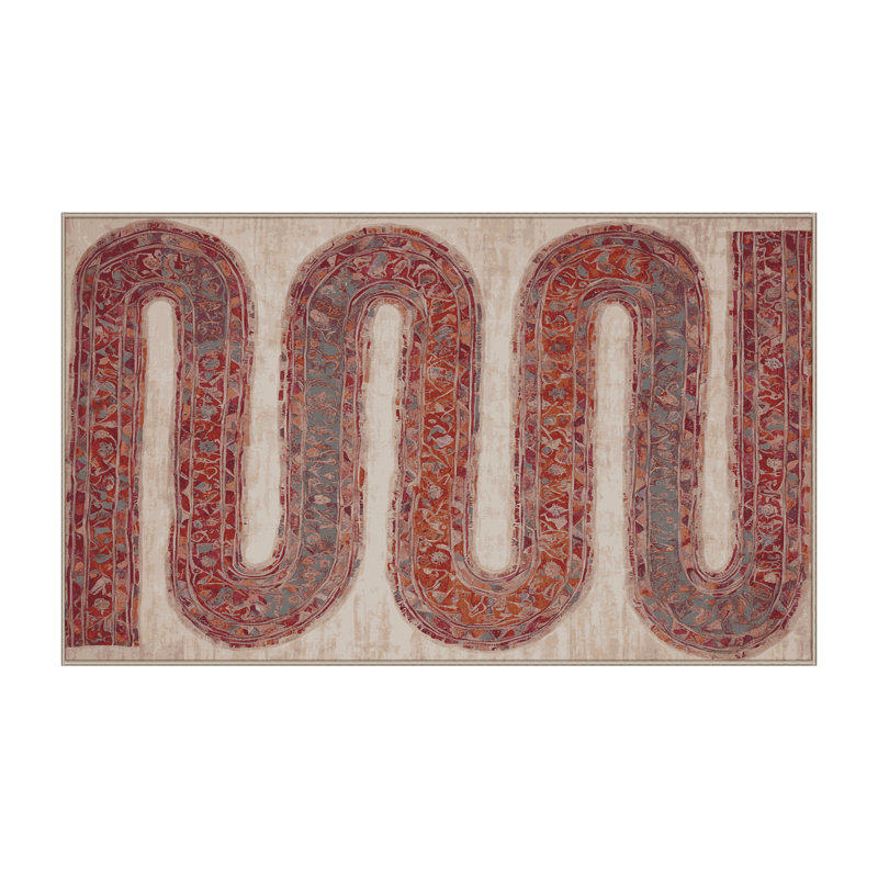 Tapis brun lavable à la machine, Rectangle 6 pi x 9 pi