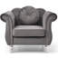 Élégante chaise transitionnelle gris foncé-843613977