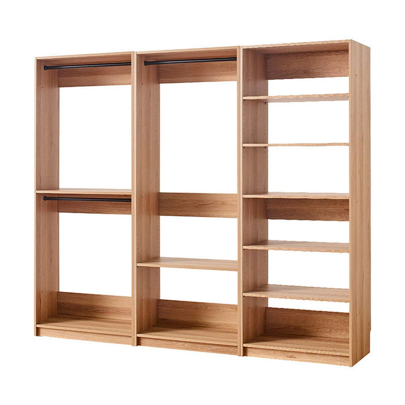 Kalinikos 94.19999999999999'' Closet System, Oak