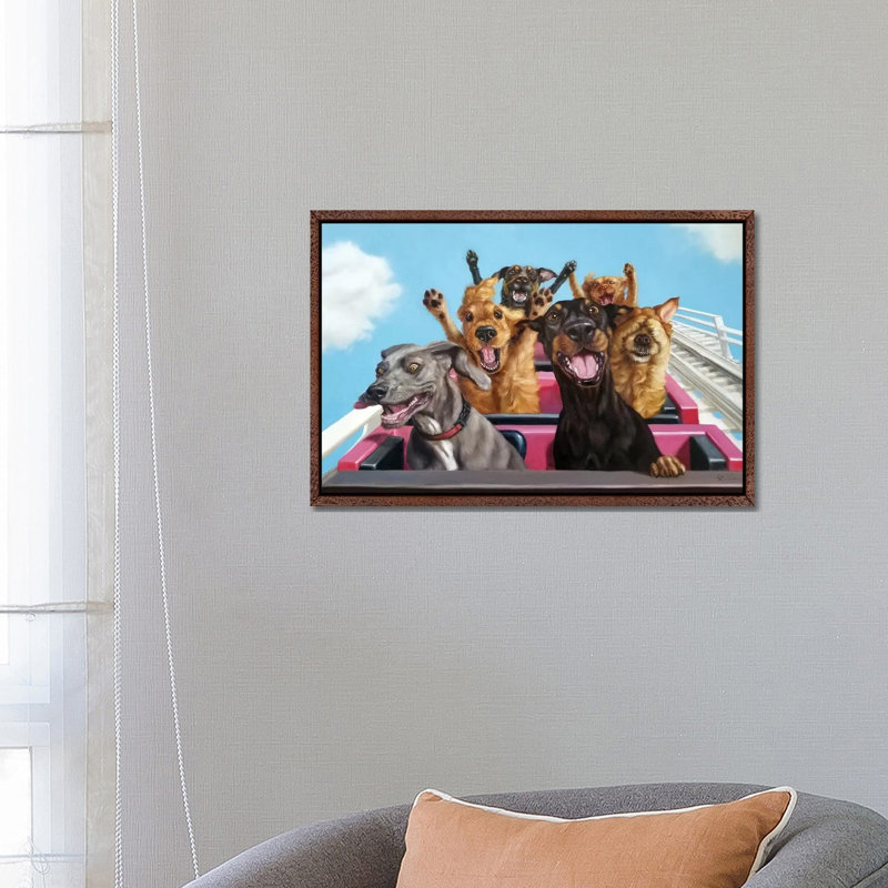 Thrill Seekers by Lucia Heffernan - Wrapped Canvas Print, Classic Brown Wood Framed, 66.04 cm H x 45.72 cm W