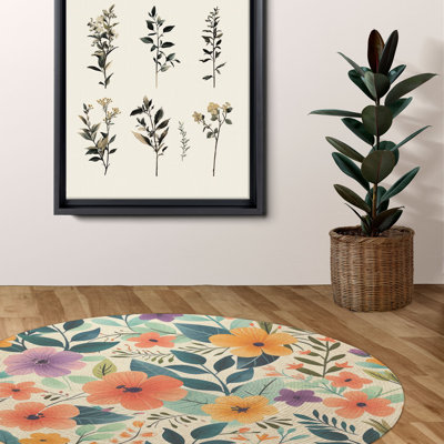 Tapis tressé pétales en pleine floraison