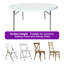 Table de banquet pliable en plastique pour table Party