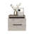 Floating Nightstand Calion, Bedroom, Light Gray-874773832