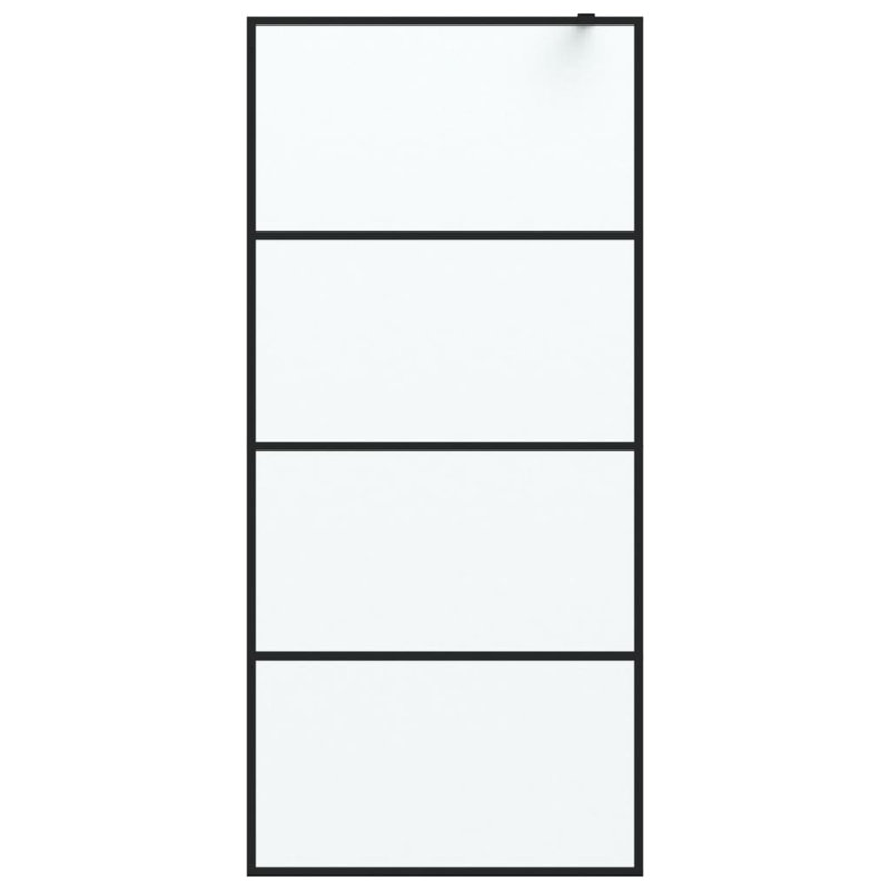 Waseca 195mm H Slab Semi-Frameless Tub Door with Clear Glass, 90 x 195cm