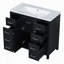 Meuble-lavabo de rangement multifonctionnel