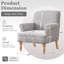 Fauteuil rembourré en bois-362100852