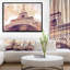 Paysage urbain «Paris Eiffel Tower Post card Design», impression-35061078-26683087