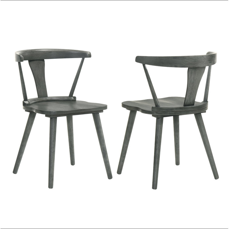 [Ensemble de 2] Chaises de ferme rustiques, chaises d'appoint en bois massif pour la cuisine et la salle à manger, assemblage facile