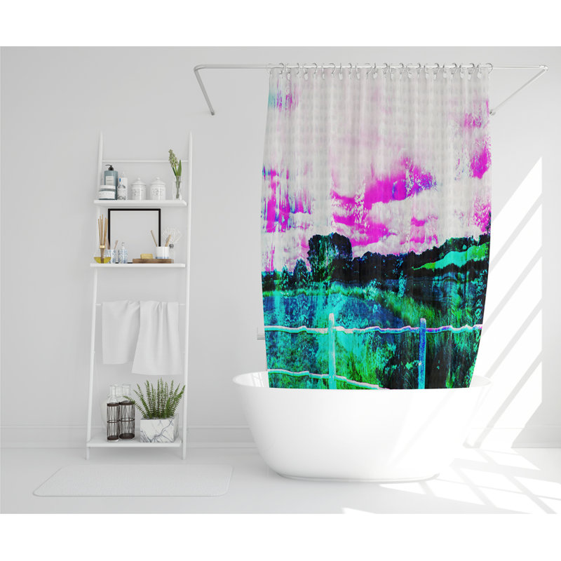 Dimitre Polyester Shower Curtain Set