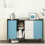 Buffet moderne avec buffet, porte, 2 tiroirs et 2 rangements ouverts-2089164833-2100460187