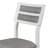 Classic Dining Set with Trapezoid Table and Ergonomic Chairs