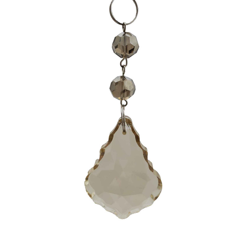 Ornement en forme de poire en forme de poire en cristal (ensemble de 12), Ambre