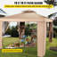 10 pi. x 10 pi Pavillon de jardin en métal
