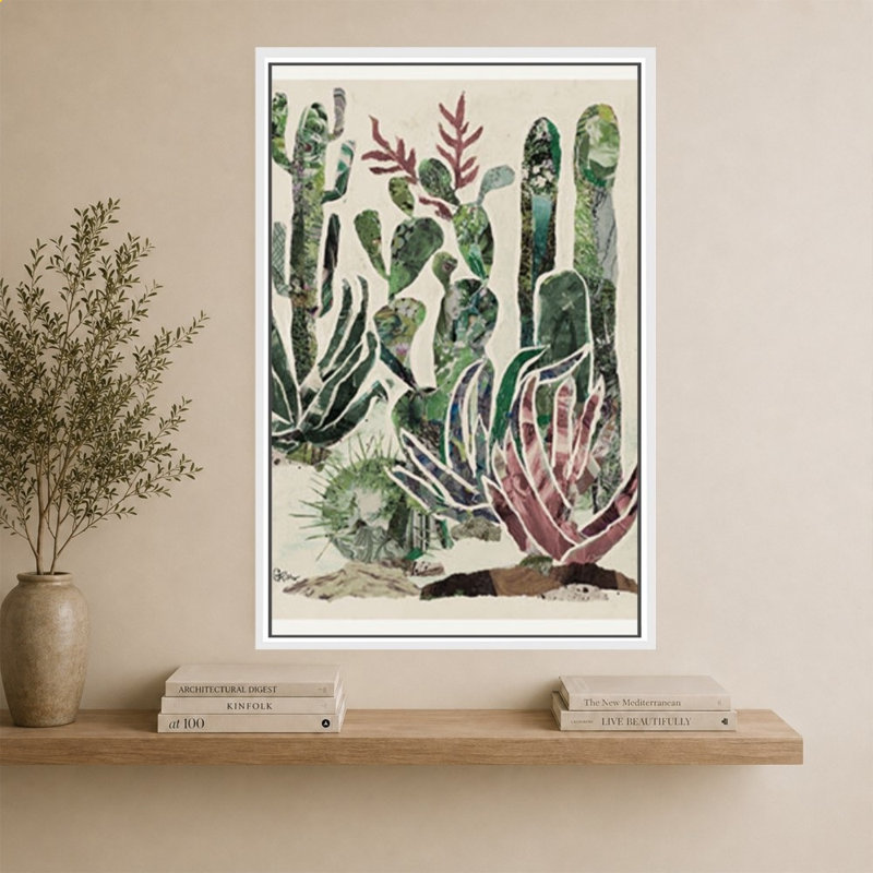 «Desert Garden I» par Gina Ritter - Impression sur toile, 64" H x 44" W, White