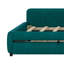 Structure de lit de jour contemporaine avec tiroirs de rangement, tablette de rangement et ports de charge USB fiables-285496195