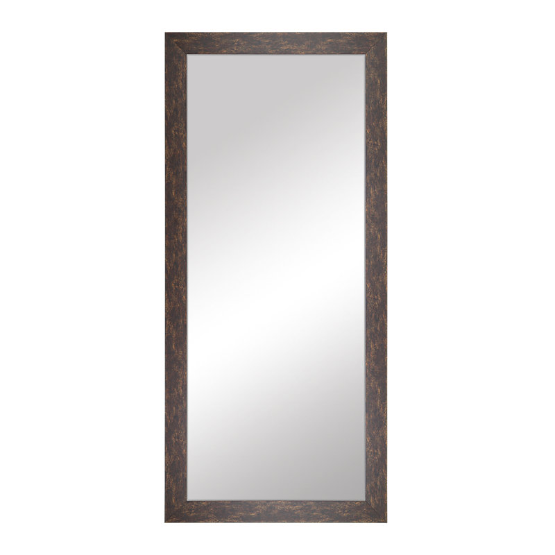 Shmuel Wood Framed with Safety Backing Ideal for Bathroom / Vanity Mirror, Venetian Bronze, 32" x 32"