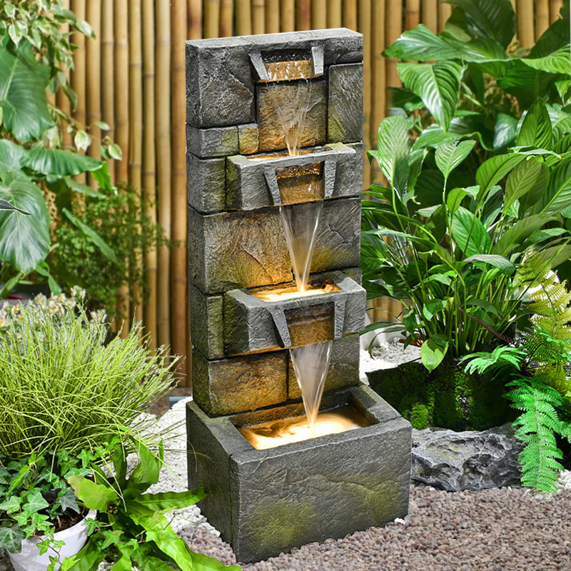 Fontaine de sol avec lumière Azier