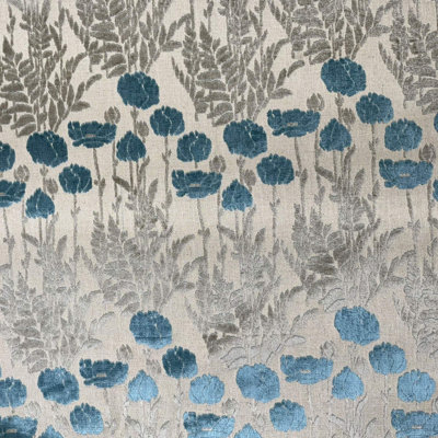 Camelia Fabric | Floral Cut Velvet Fabric | Upholstery Fabric