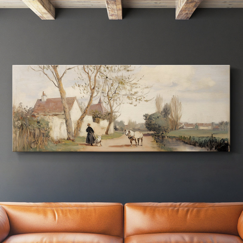 Série paysage - CXCI - Toile tendue avec châssis - Prêt à accrocher, H 20 po x l 50 po