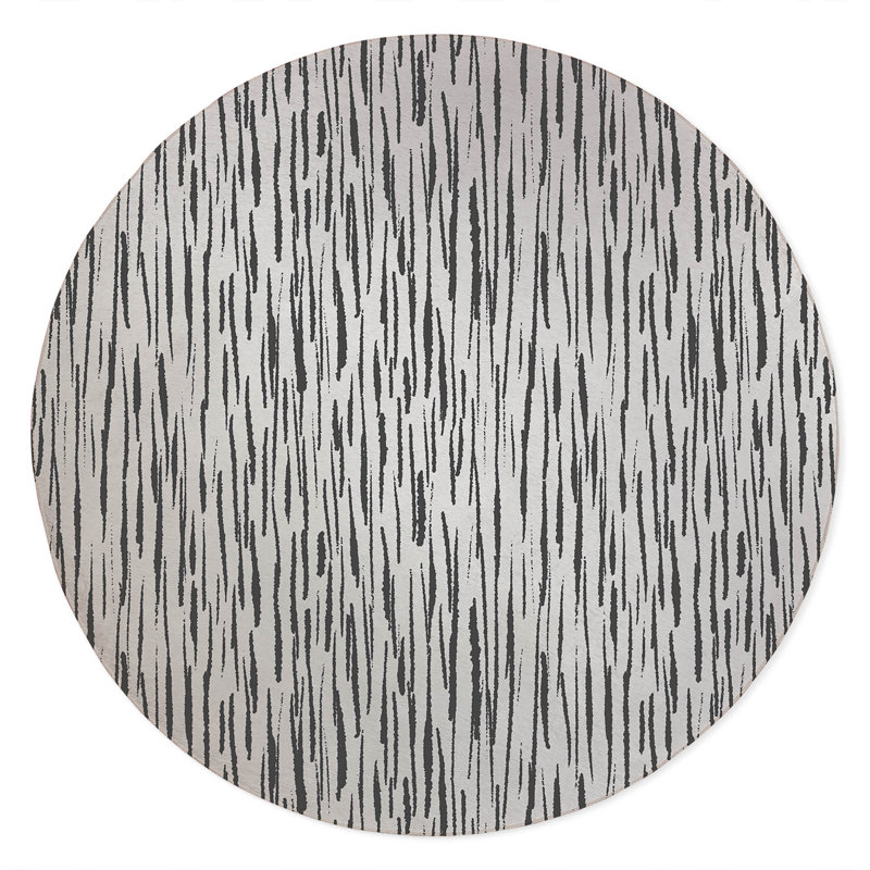 Spectrum Strands Non-Slip Outdoor Rug, Round 5'