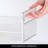 iDesign Condiment Organizer for Fridge - Plastic Fridge Organizer Bins with Handles, Set of 4, Clear