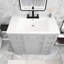 Meuble-lavabo simple autoportant 36 po avec plateau en céramique Matie-1940391294