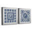 Indigo Medallion IV Indigo Medallion IV - ensemble de 2 impressions encadrées-617170431-617169925-607326513