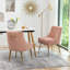 Chaise d'appoint rembourrée en velours Mayreli-105516012