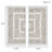 Framed Geometric Rice Paper Panel Shadowbox Wall Décor
