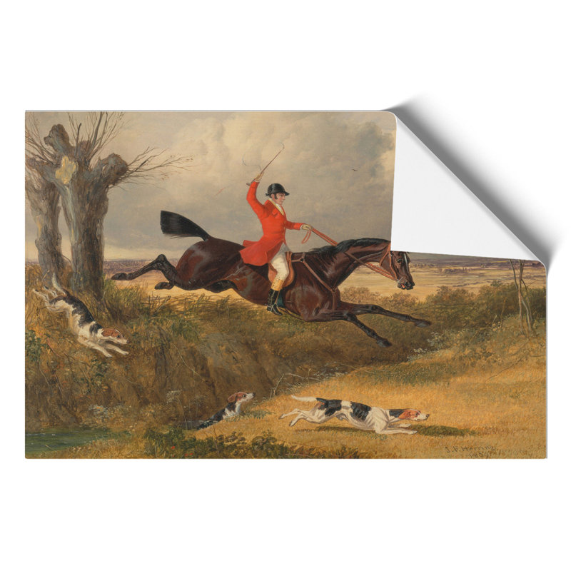Fox Hunting by John Frederick Herring - Frameless Print, 30cm H x 42cm W x 0.1cm D