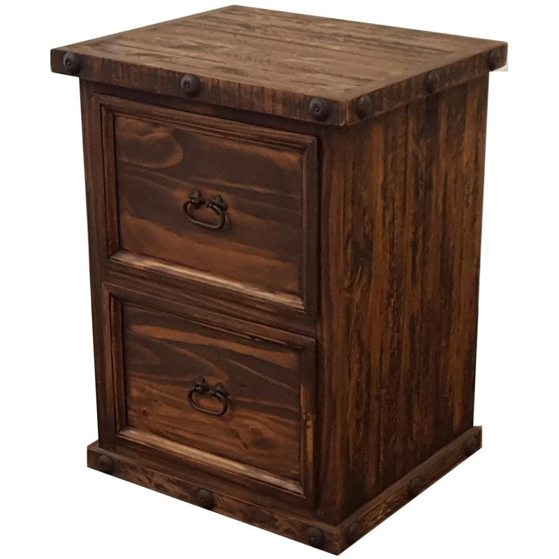 Fresno 21'' Wide 2 -Drawer Solid Wood File Cabinet