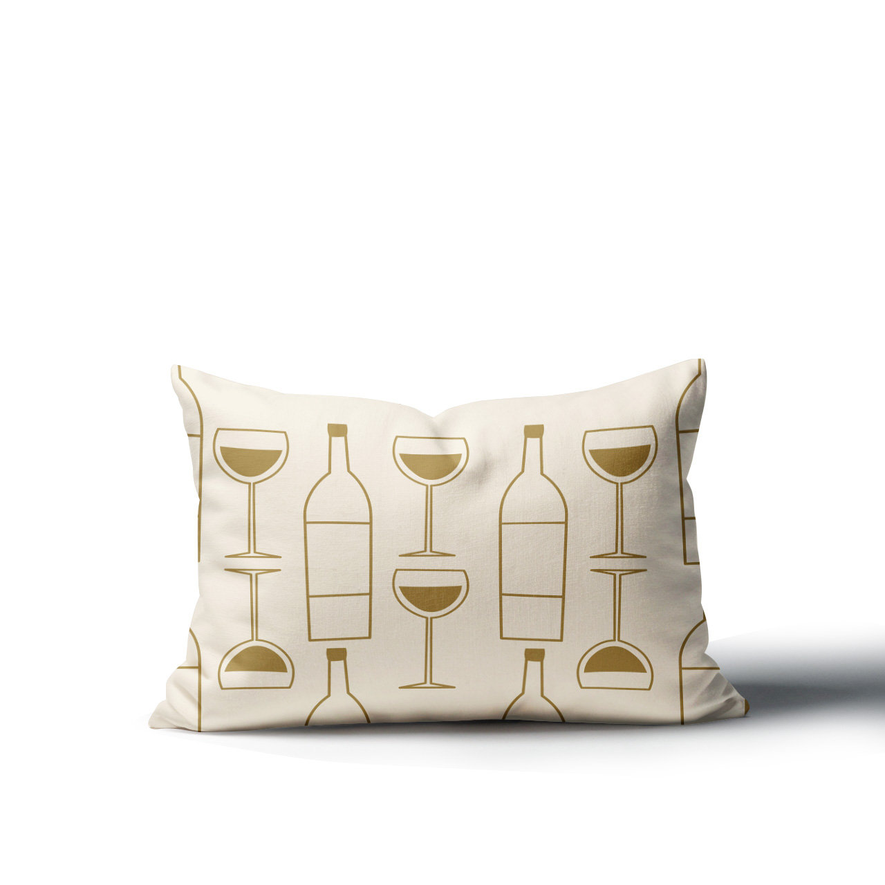 Hyatt Indoor/Outdoor Throw Pillow, 18"H x 25"W, Gold