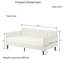 Lit de jour rembourré Boucle | Design moderne et luxueux | Mousse confortable, structure en métal sans grincement