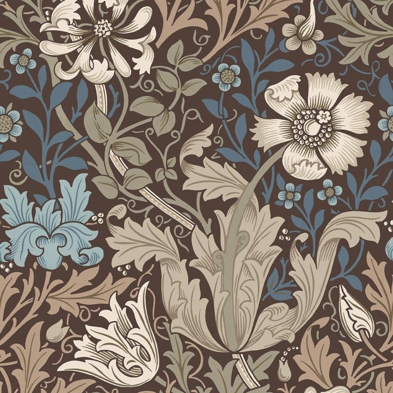 COMPTON MAGNA Wallpaper - Bark 9'10" - full height wallpaper
