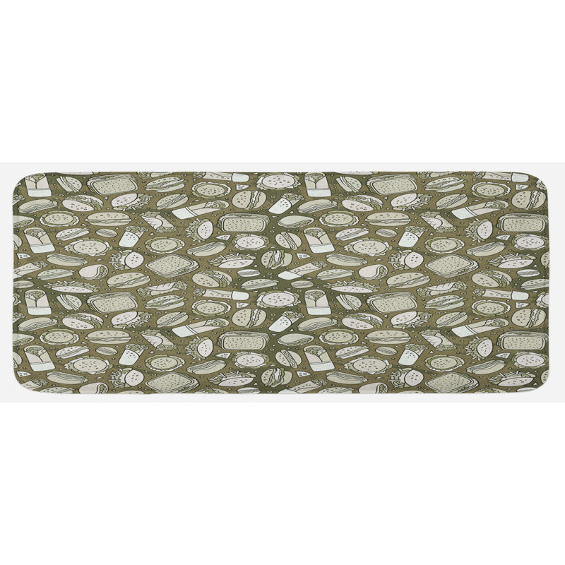 Tapis de cuisine Fast Food