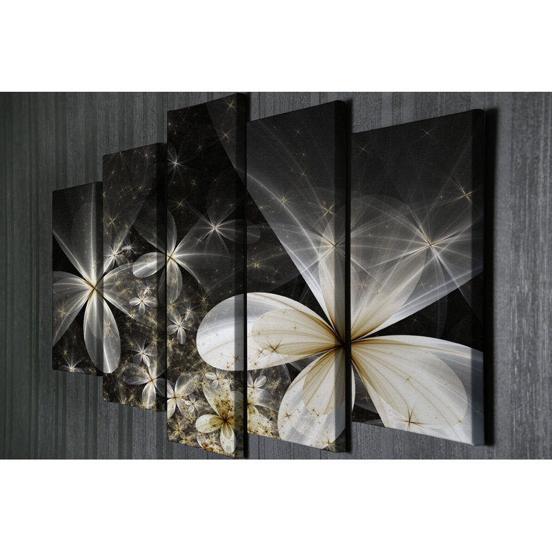 Ensemble de 5 impressions sur toile tendue