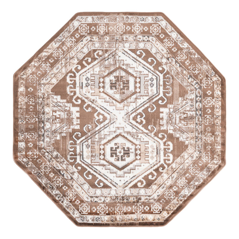 Charlotte Oriental Indoor Rug, Octagon 5'3" x 5'3"