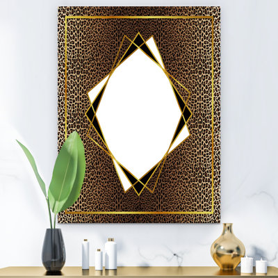 Leopard 6 Glam and Modern Frameless Wall Mirror