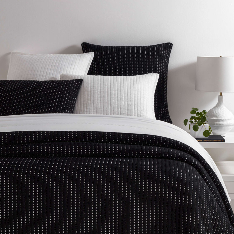 Evergreen Twin Size Cotton Jacquard Pick Stitch Coverlet