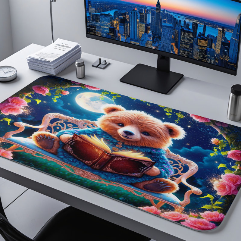 Polyester Desk Pad, 14.4x12.1