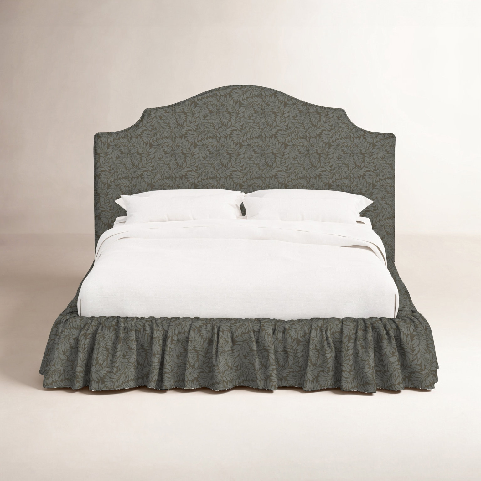 Stoffer Home x Cloth & Co. Thelma Bed, Twin, Olive Slate