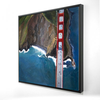 " Overhead View Of The Golden Gate And Mountains "